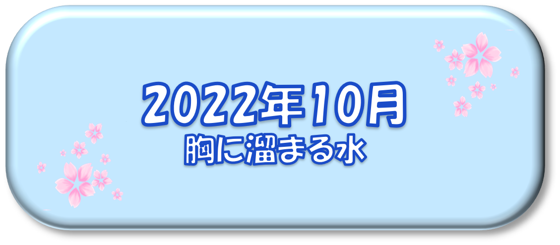 2022年10月～胸に溜まる水～