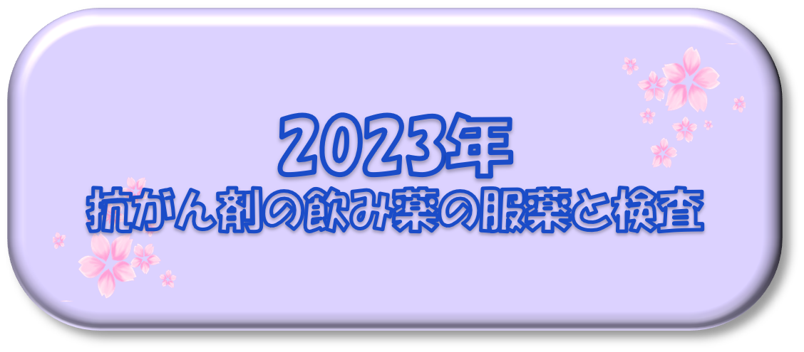 2023年～抗がん剤の飲み薬の服薬と検査～